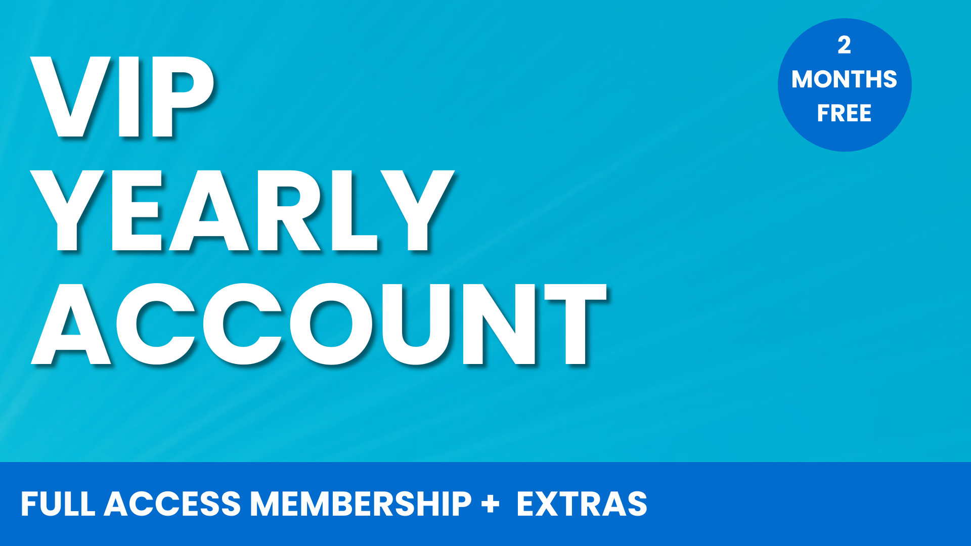 VIP – 1 Year Membership