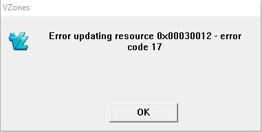 Update Error Update Error
