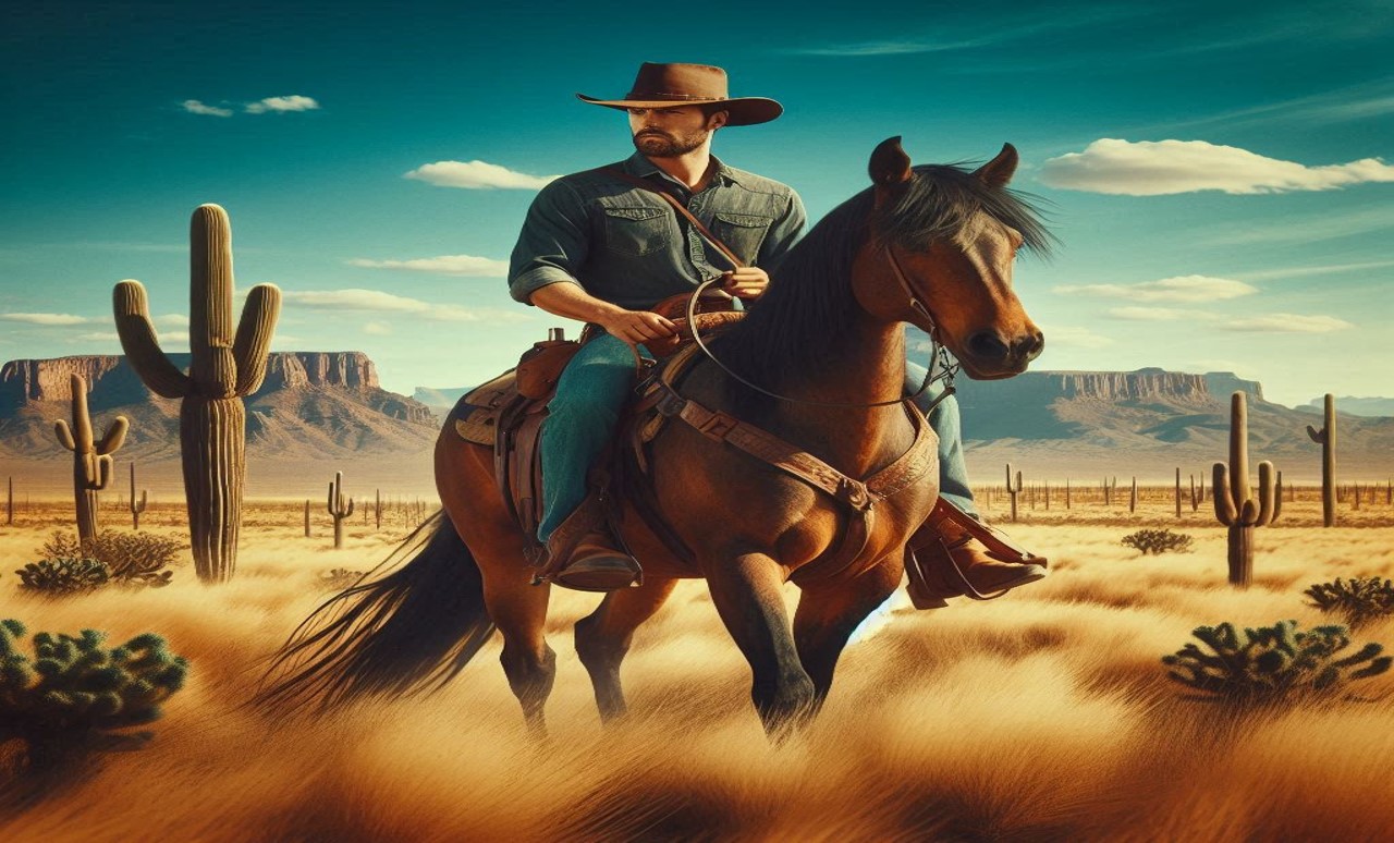 cowboy on horse 1