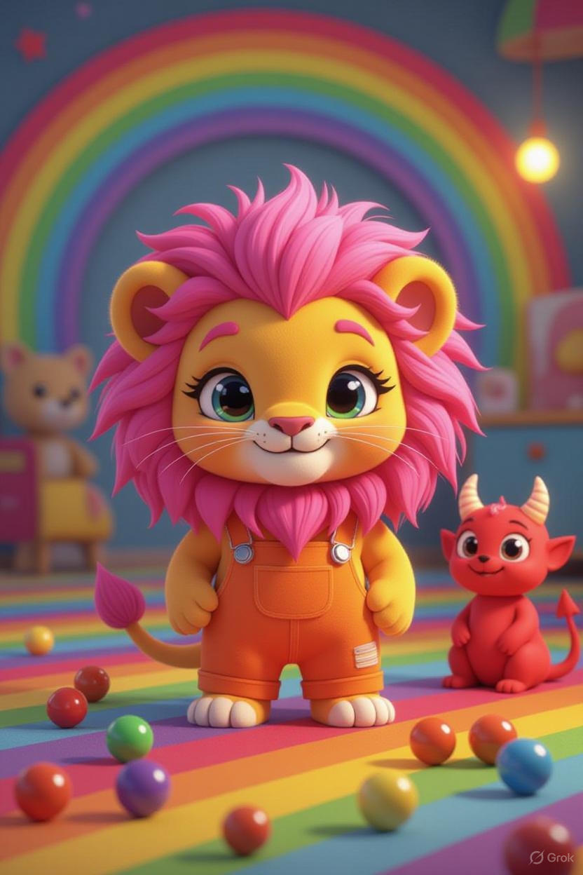 cute troela orange pink